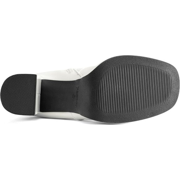 ⚡Women's White pat Faux Leather Platform Heeled Knee High Long Chunky Tall Boot - Picture 7 of 7